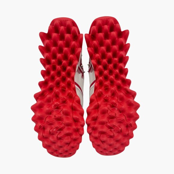 Christian Louboutin Sharkina White Mesh Red Sneakers Size 40 US 10 Women's 6917 - Picture 4 of 15